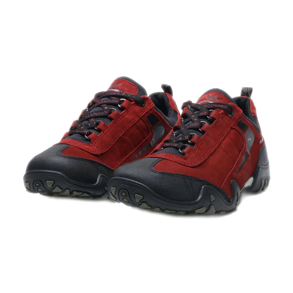 Allrounder Sport Shoes Suede Red Colour For Women