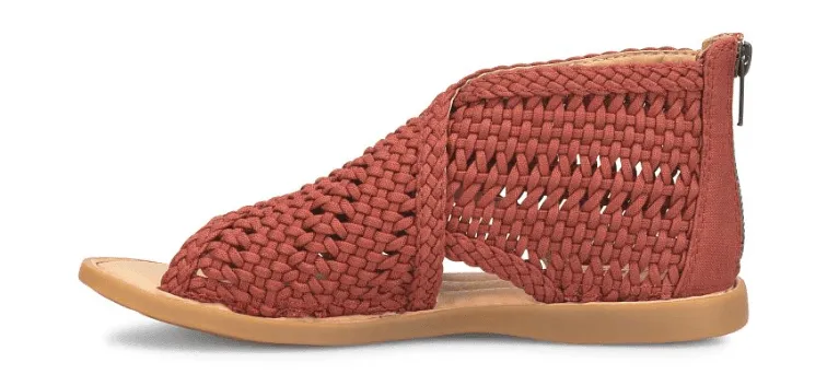 Born Women's Iwa Mac Rust Knit Fabric Sandals BR0046680-RST