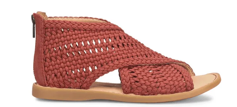 Born Women's Iwa Mac Rust Knit Fabric Sandals BR0046680-RST