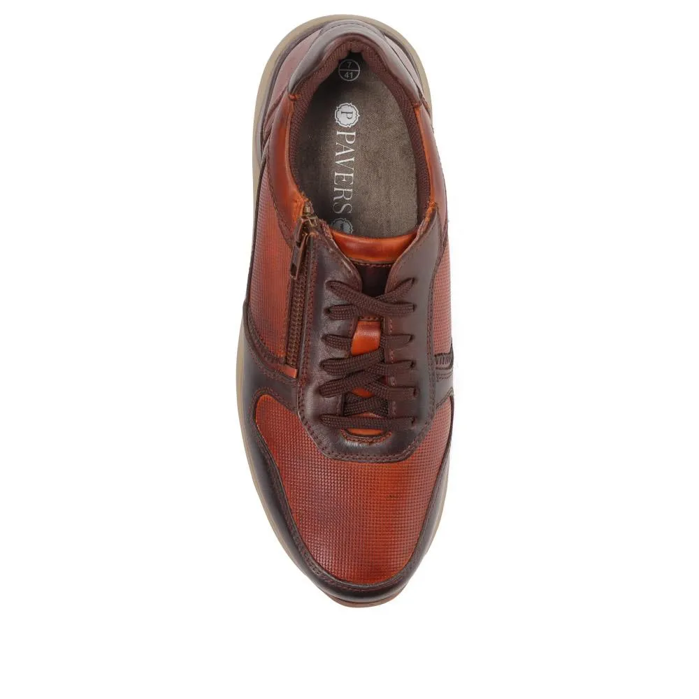 Casual Leather Lace-Up Shoes - PARK40031 / 326 002