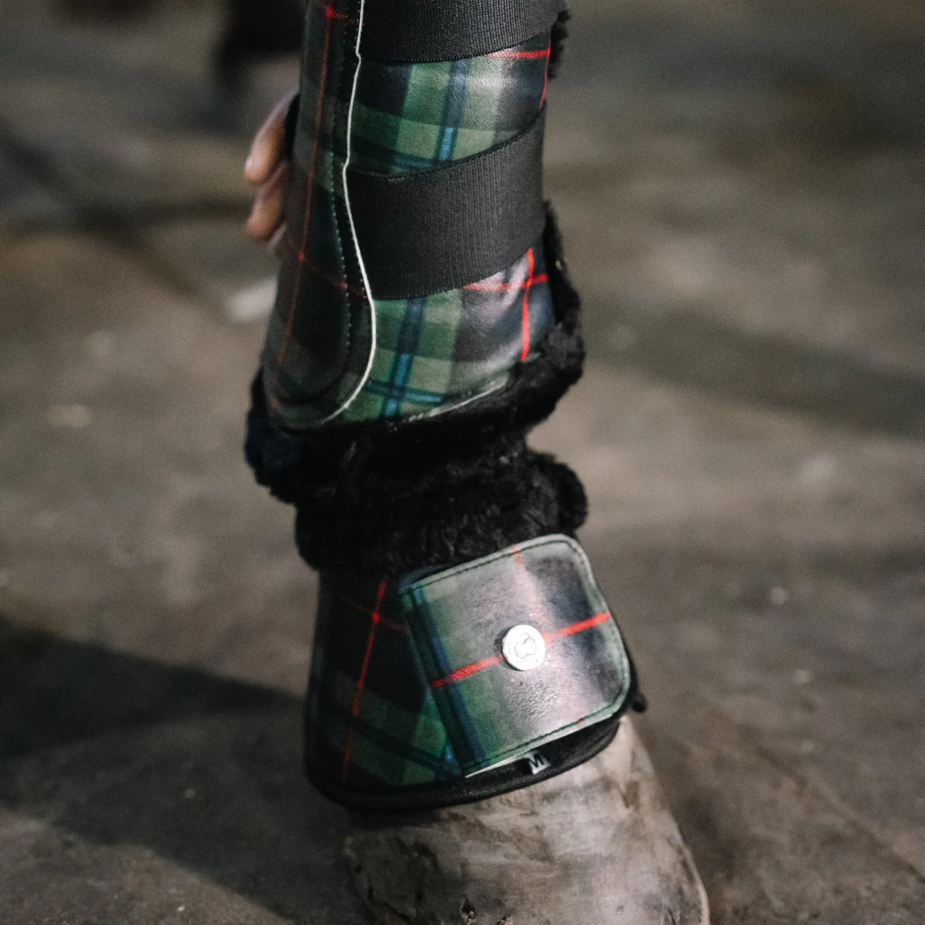 Dapplebay Co. 'Holiday Plaid' Bell Boots in Holiday Plaid - Small/Pony