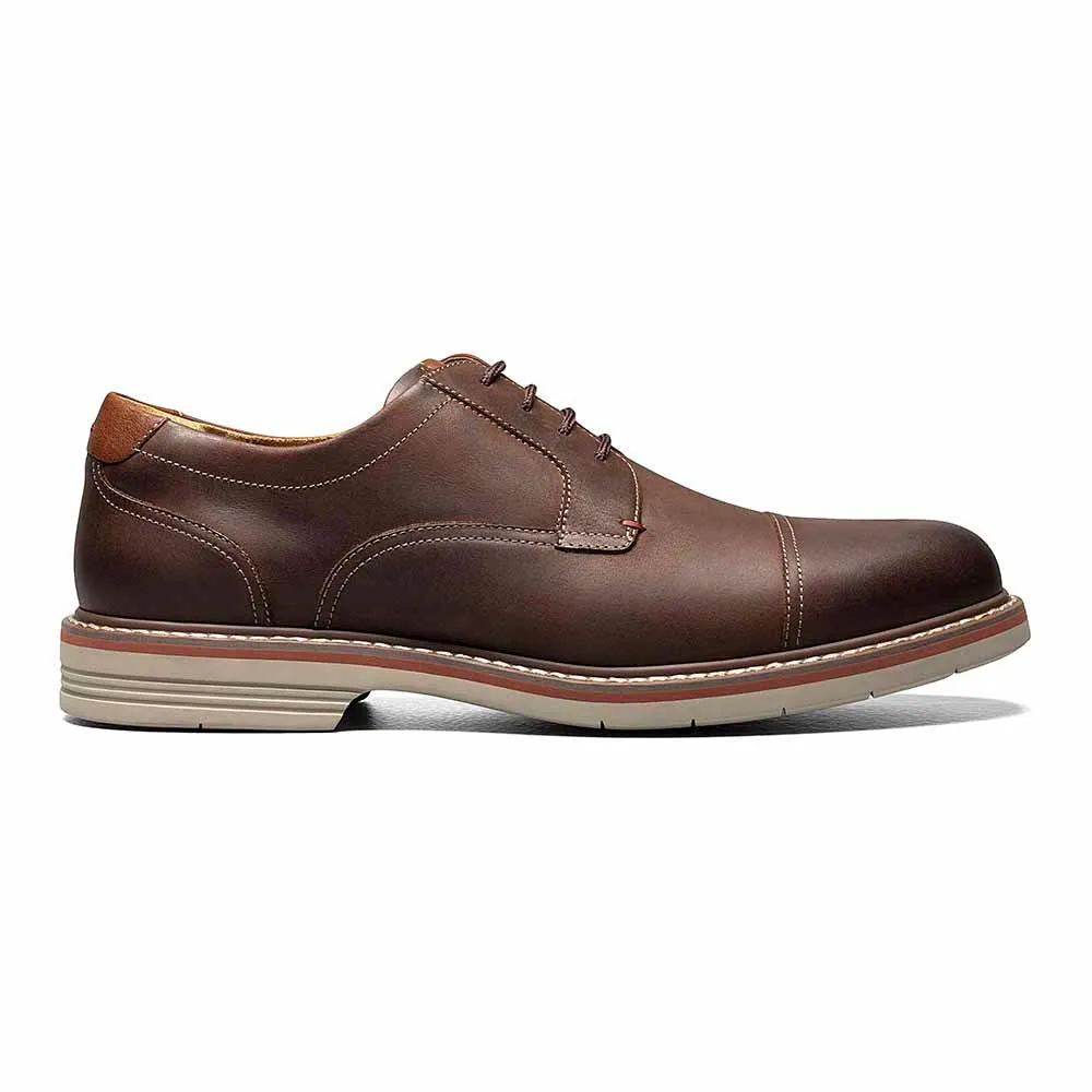 Florsheim Norwalk Oxford Brown CH Cap Toe Shoes