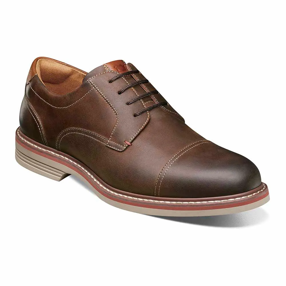 Florsheim Norwalk Oxford Brown CH Cap Toe Shoes