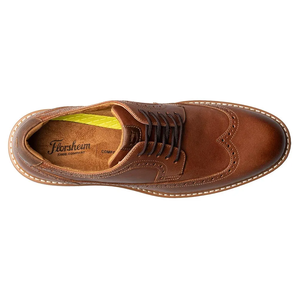 Florsheim Norwalk Wingtip Oxford Men’s Cognac Multi Casual Shoes