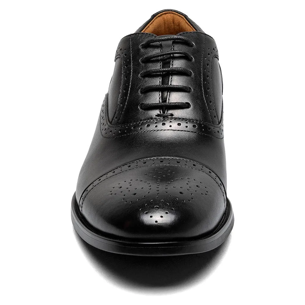 Florsheim Rucci Cap Toe Balmoral Oxford Black Smooth Men’s Dress Shoes