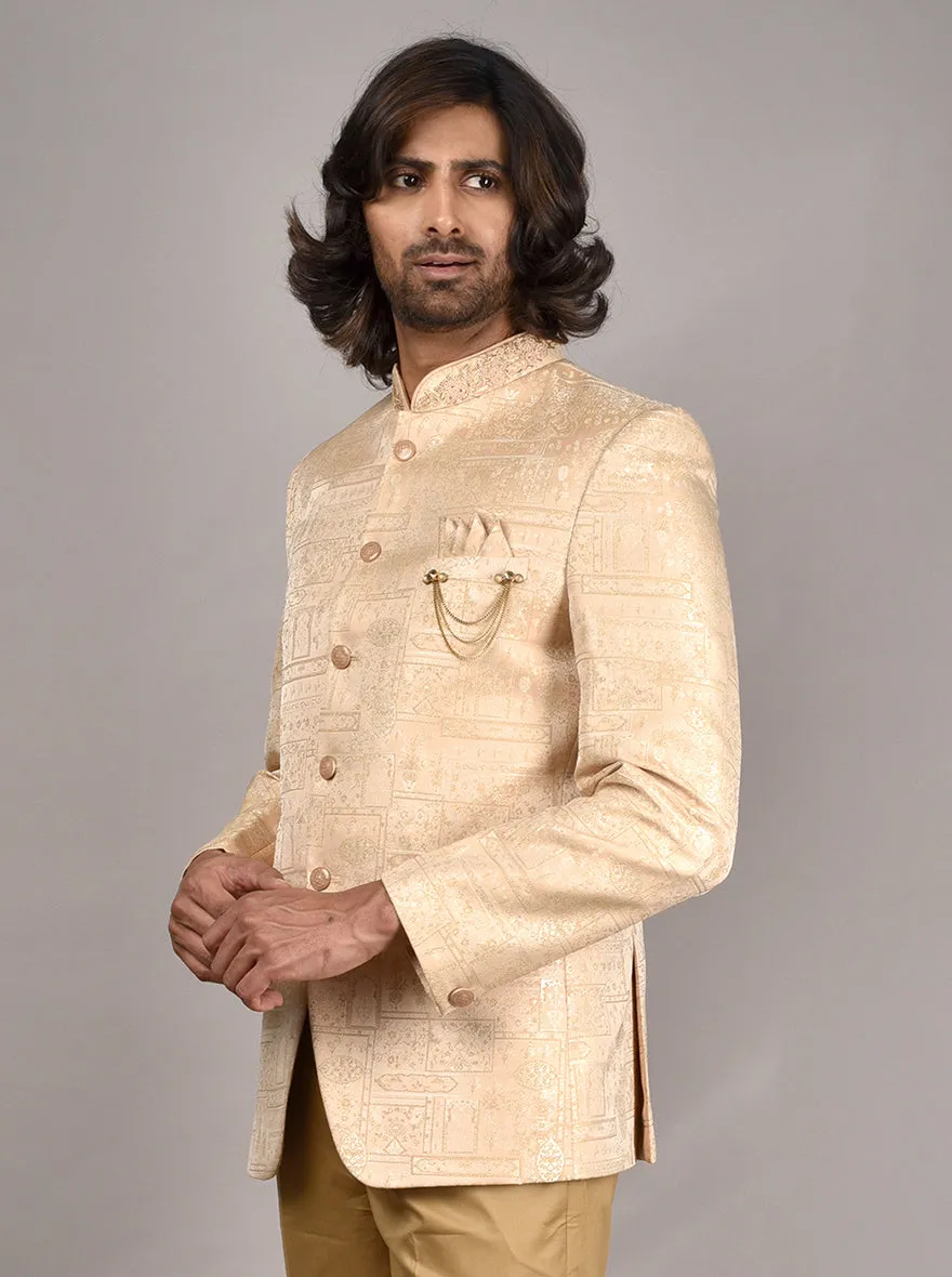 Golden Jodhpuri Suit | JadeBlue