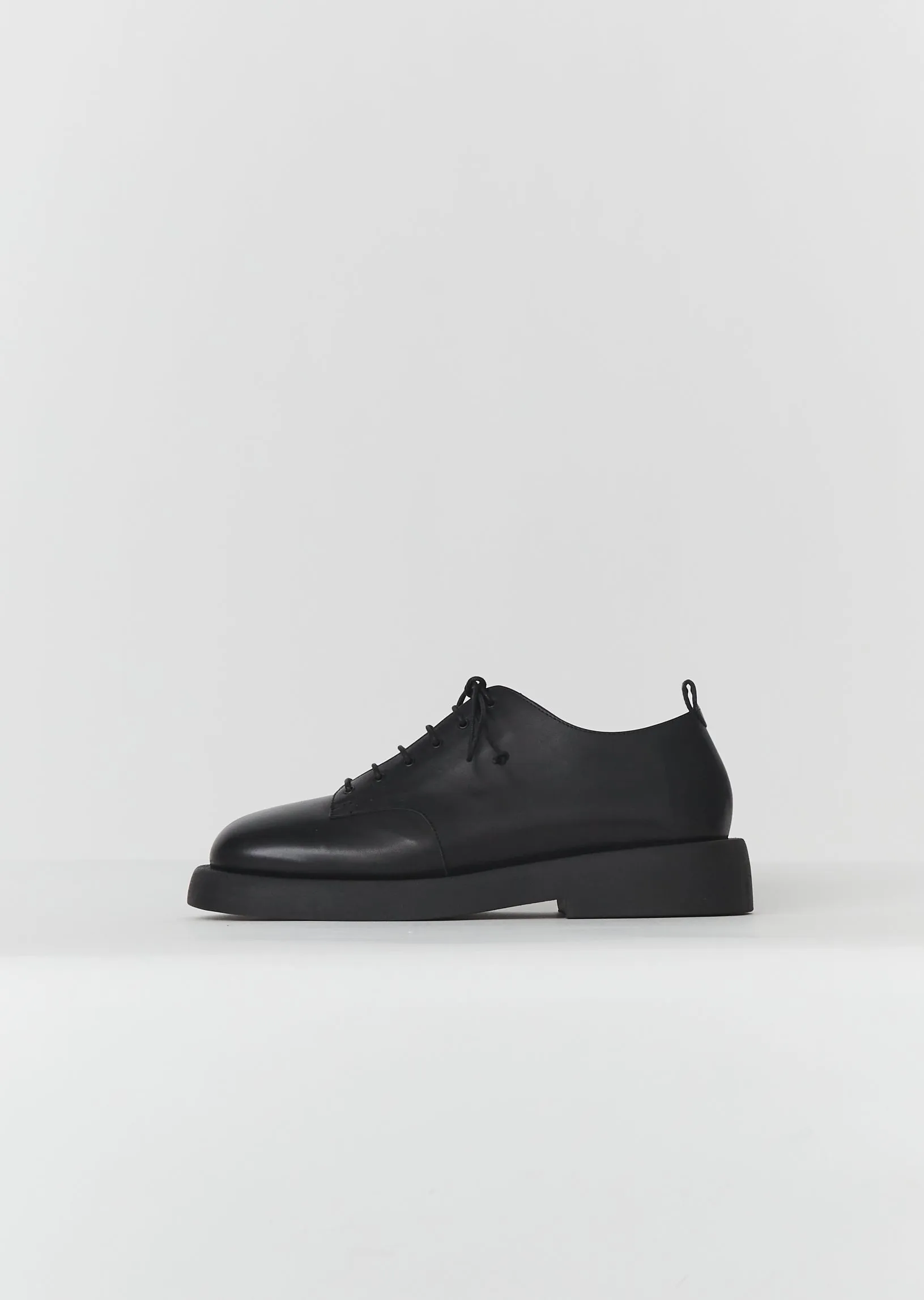 Gommello Lace Up Derbies — Black