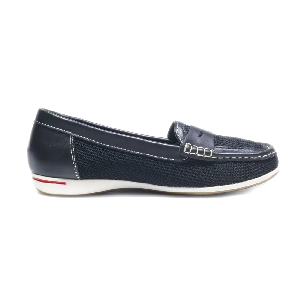 Graceland Loafers Fabric Black Colour For Women