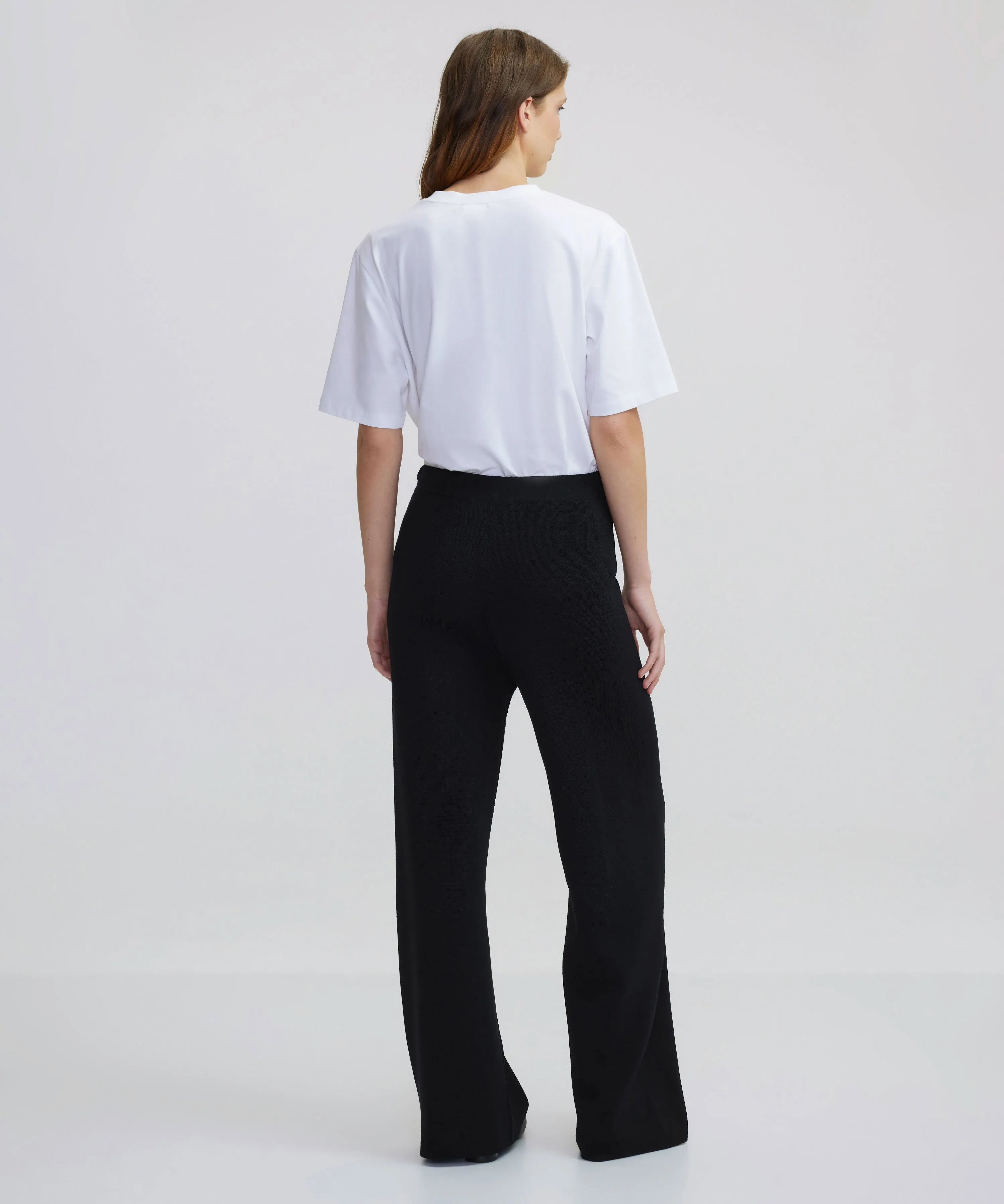 Ipekyol Wide Leg Fit Knitted Trousers Black