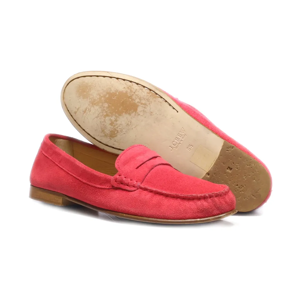 J. Crew Loafers Suede Pink Colour For Women