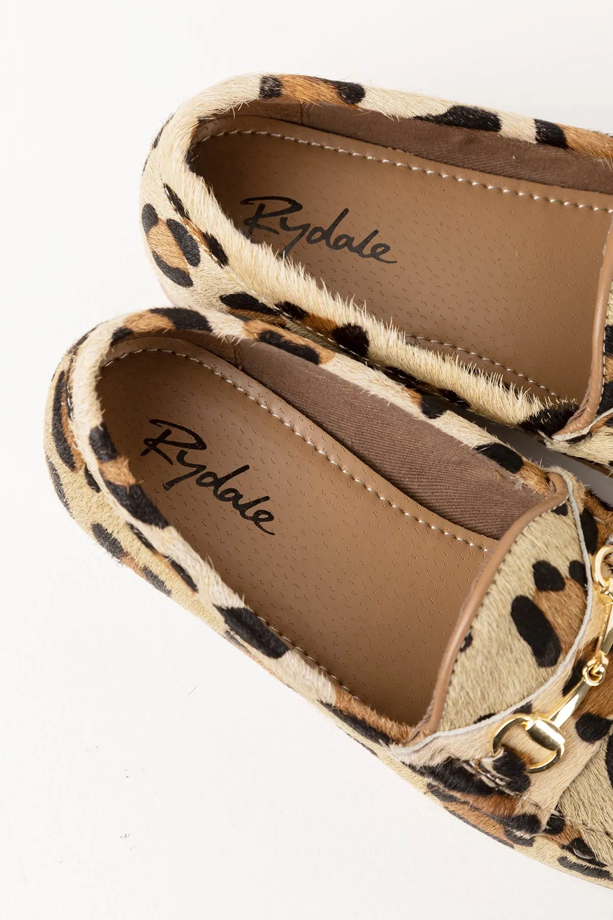 Ladies Leopard Print Loafers - Wrelton