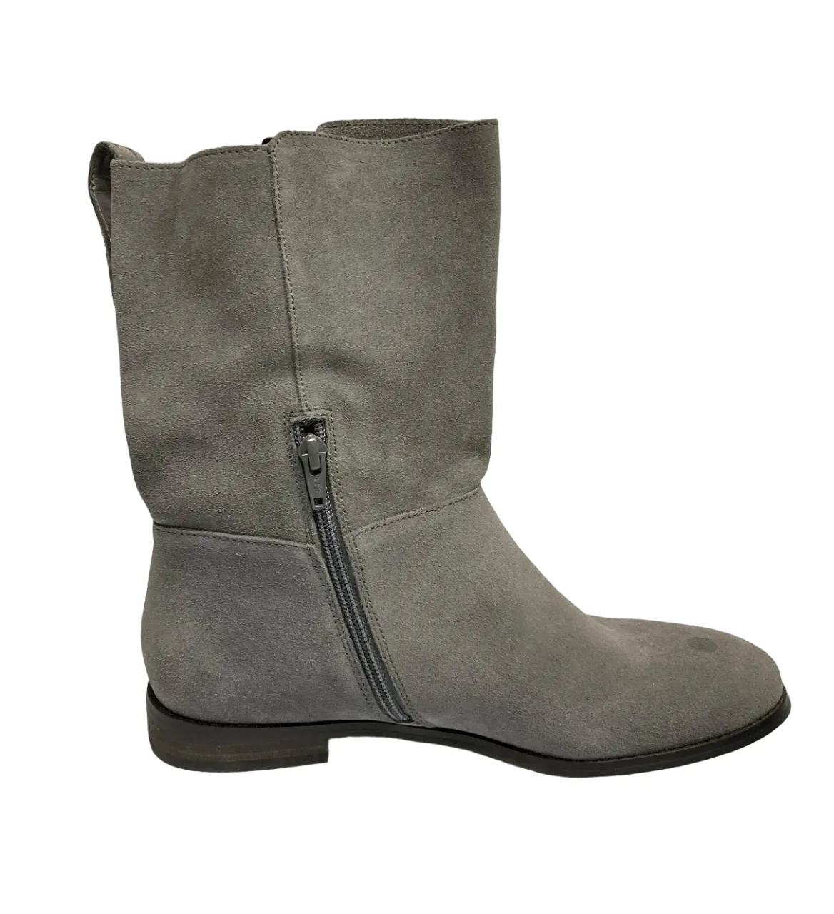 Lands End Womens Slouch Suede Boot Warm Graphite