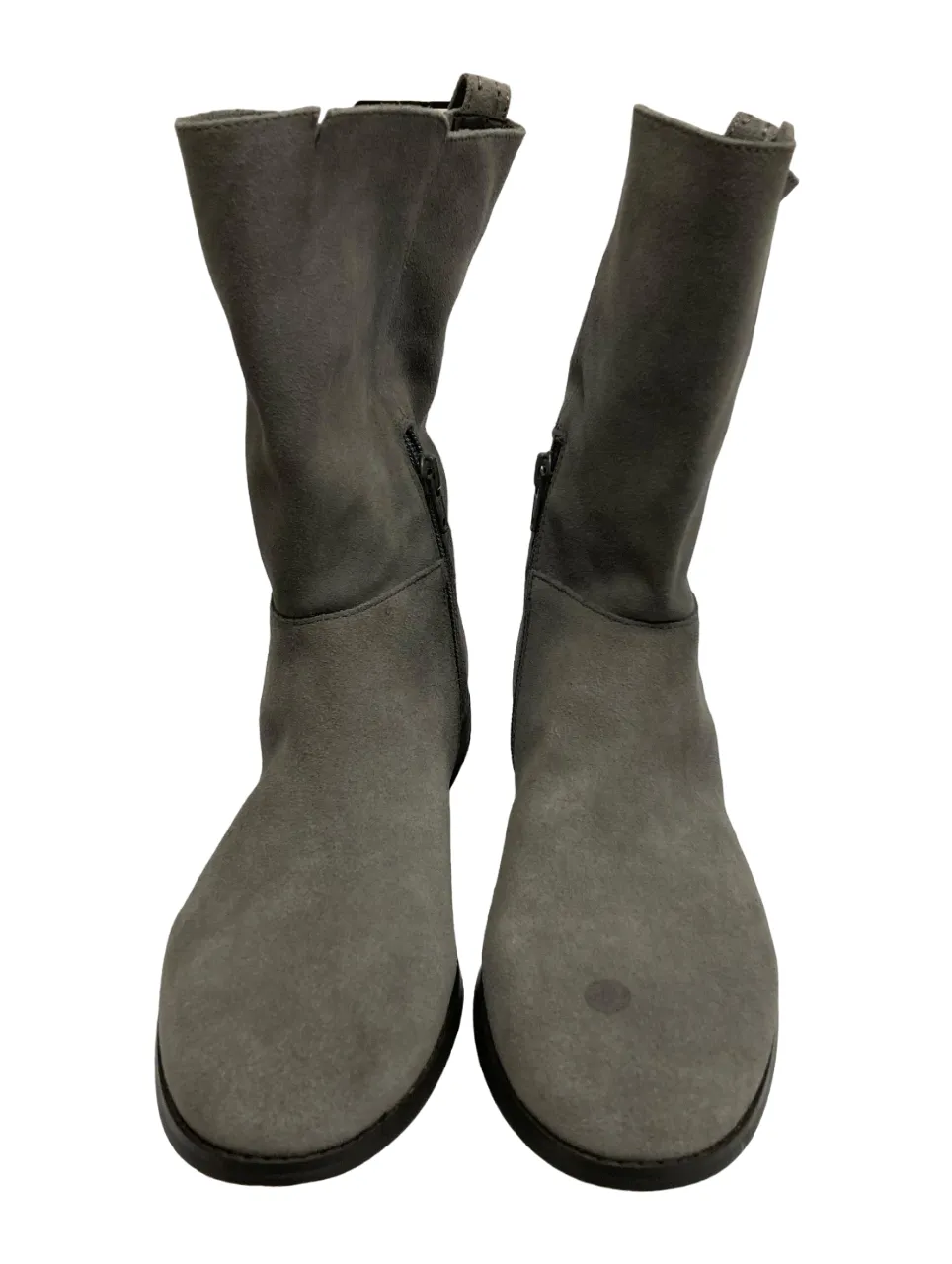 Lands End Womens Slouch Suede Boot Warm Graphite