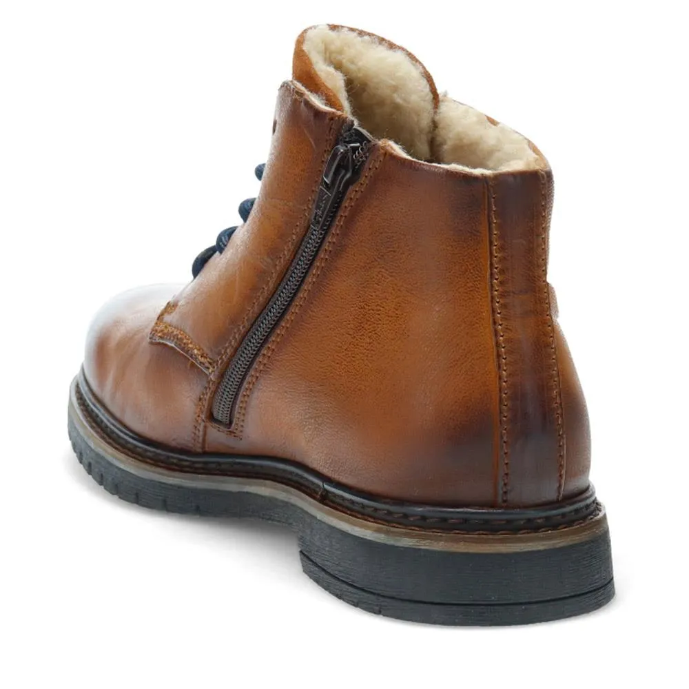 Leather Warm-Lined Boots - BUG40516 / 326 003