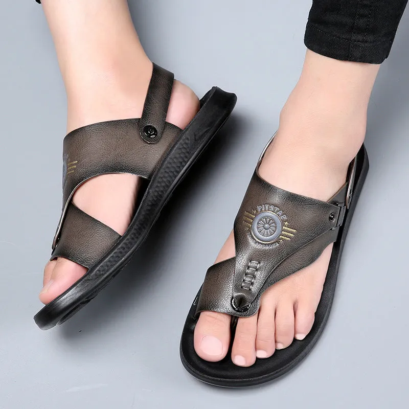 Men’s Dual-Use Non-Slip Sandals | Wear-Resistant Driving & Casual Footwear”