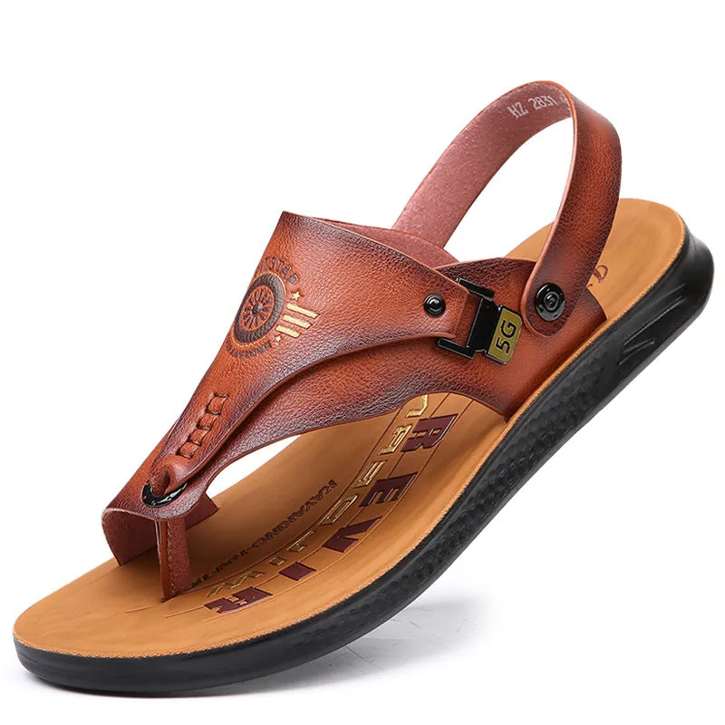 Men’s Dual-Use Non-Slip Sandals | Wear-Resistant Driving & Casual Footwear”