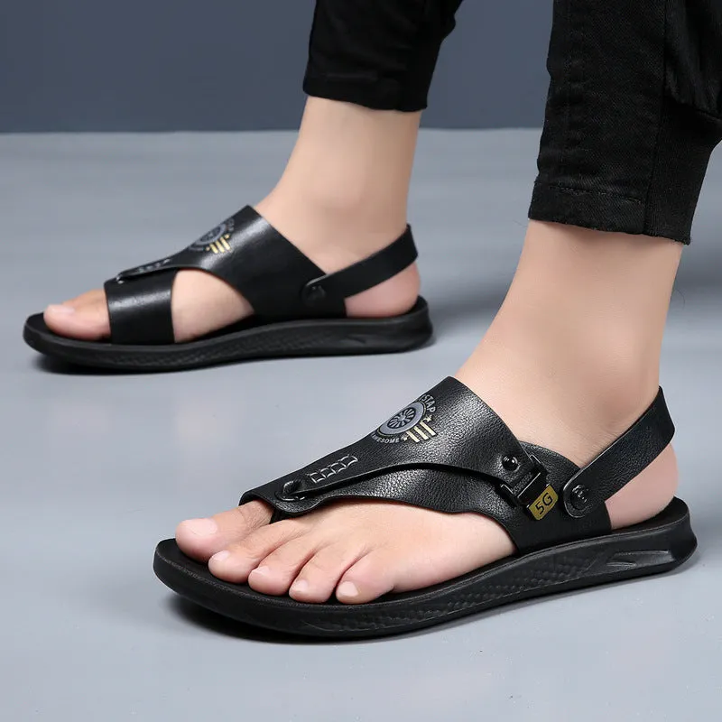 Men’s Dual-Use Non-Slip Sandals | Wear-Resistant Driving & Casual Footwear”