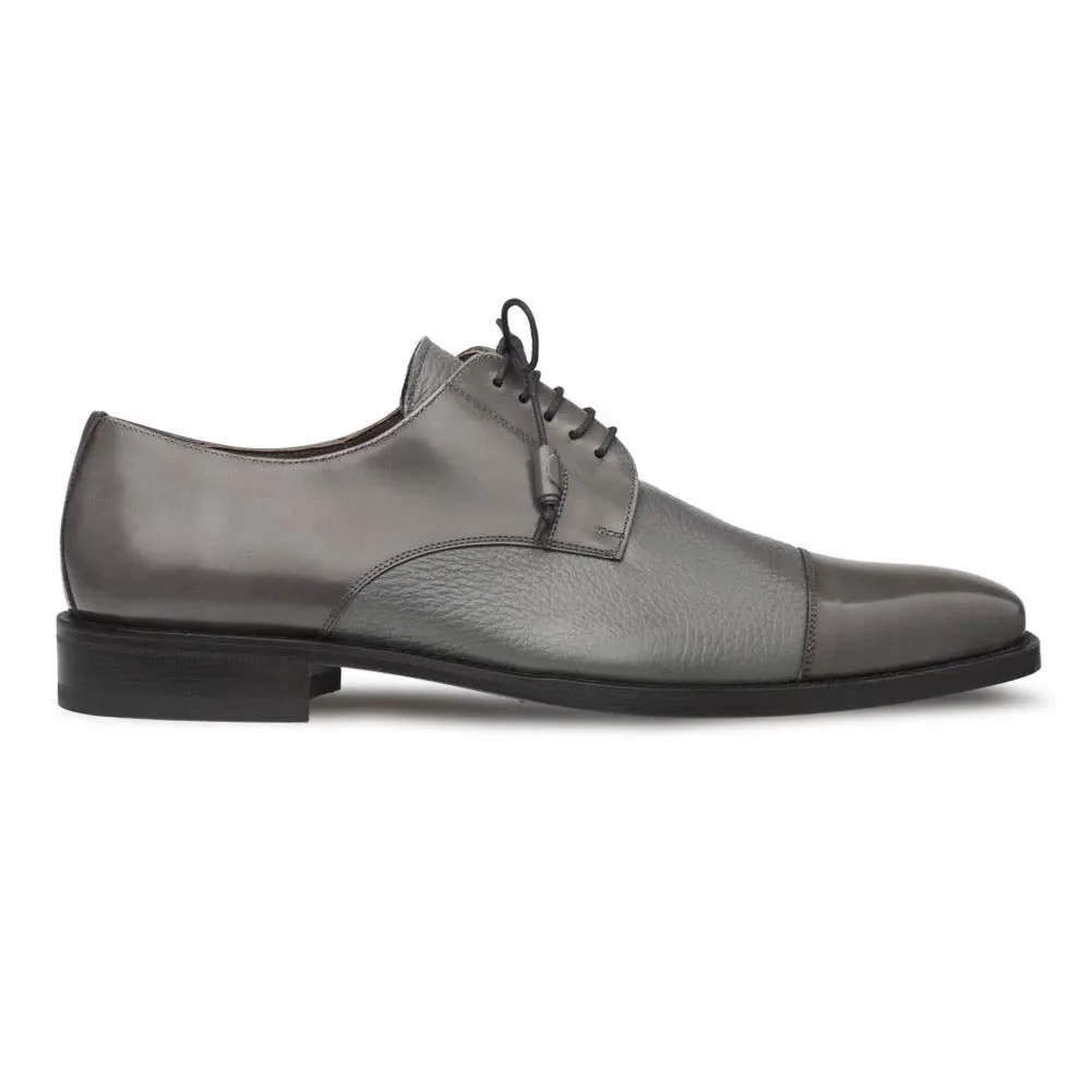 Mezlan Soka Grey Oxford Lace-Up Genuine Deerskin