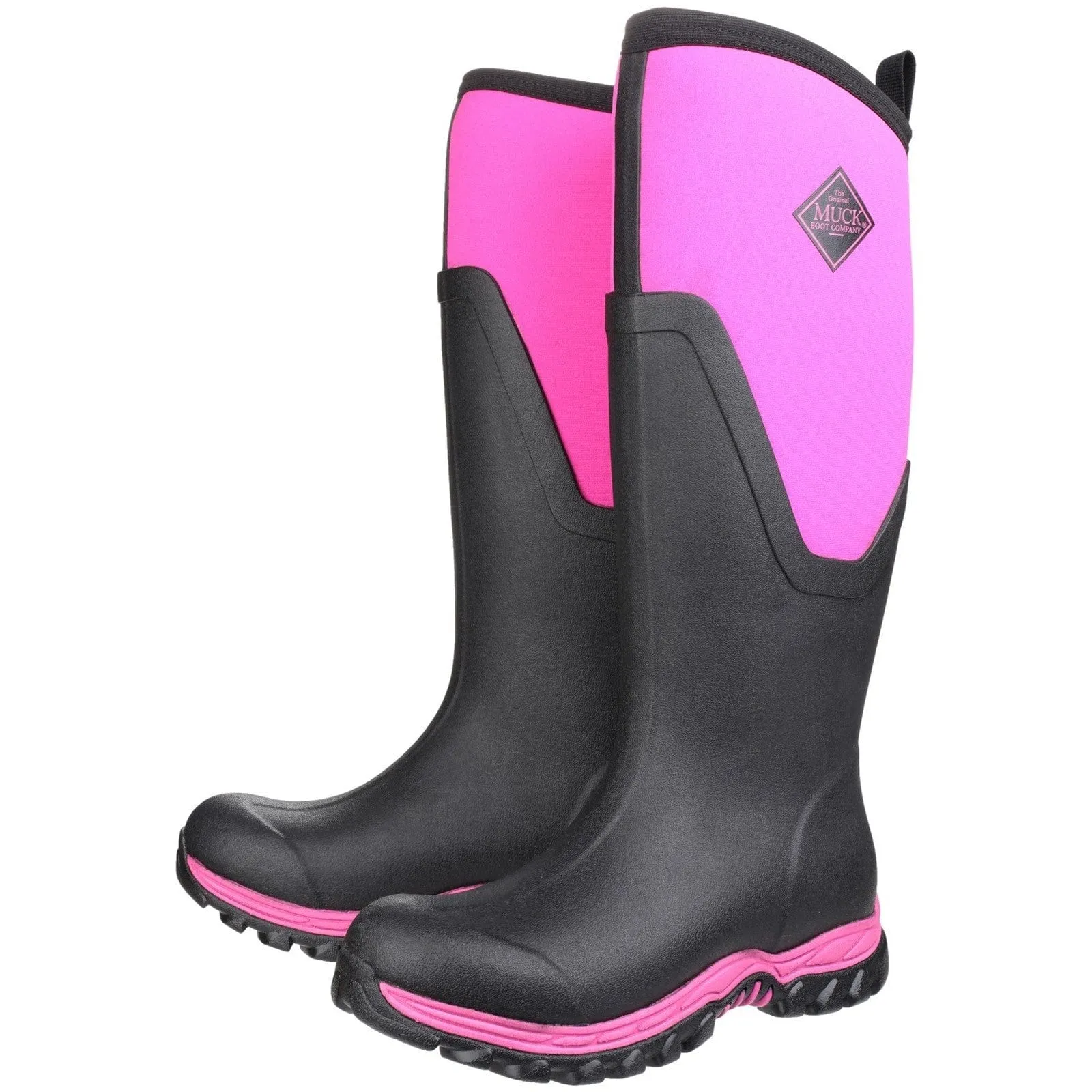 Muck Boots MB Arctic Sport II Tall Wellingtons - Black/Pink