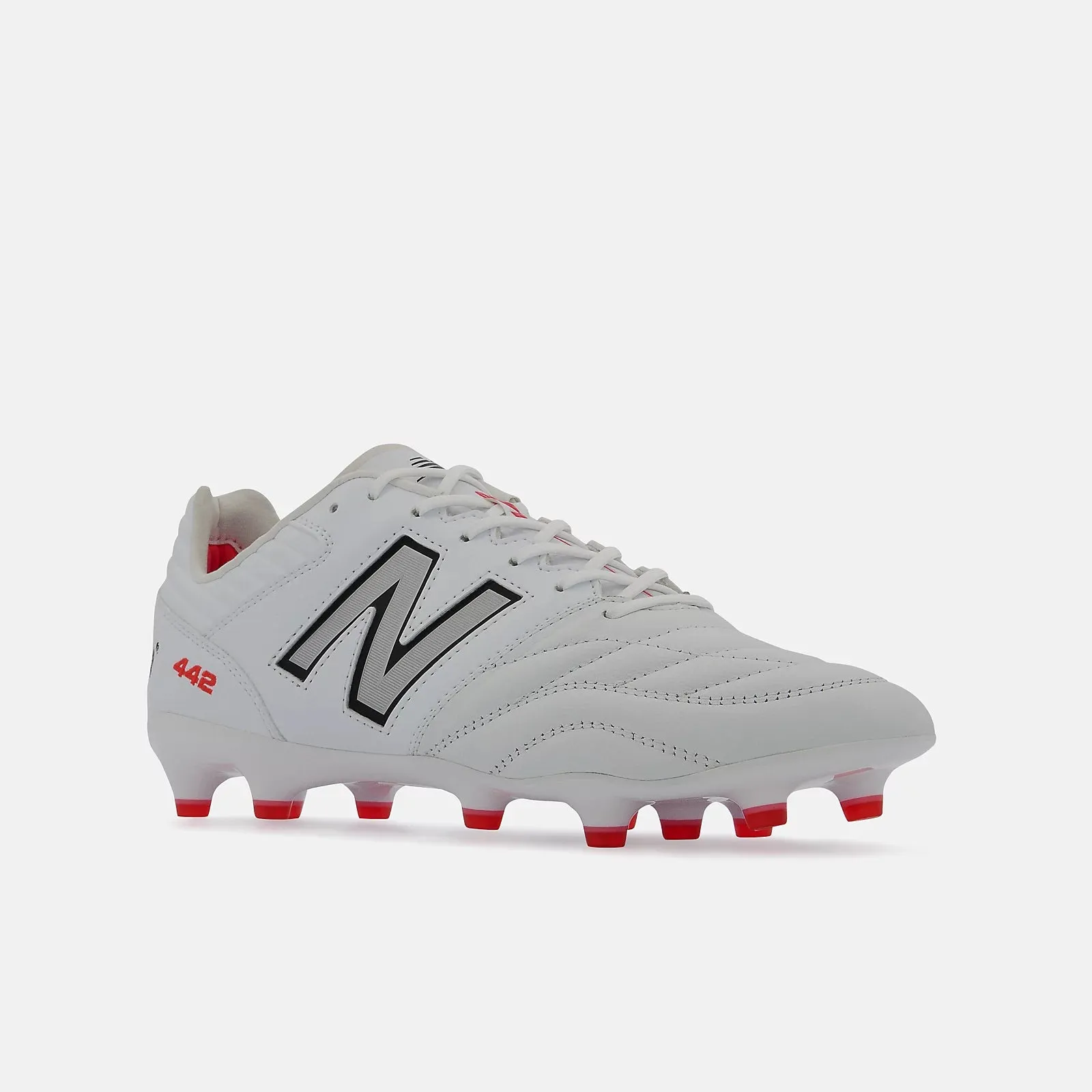 New Balance 442 V2 PRO FG Boots - White/Silver