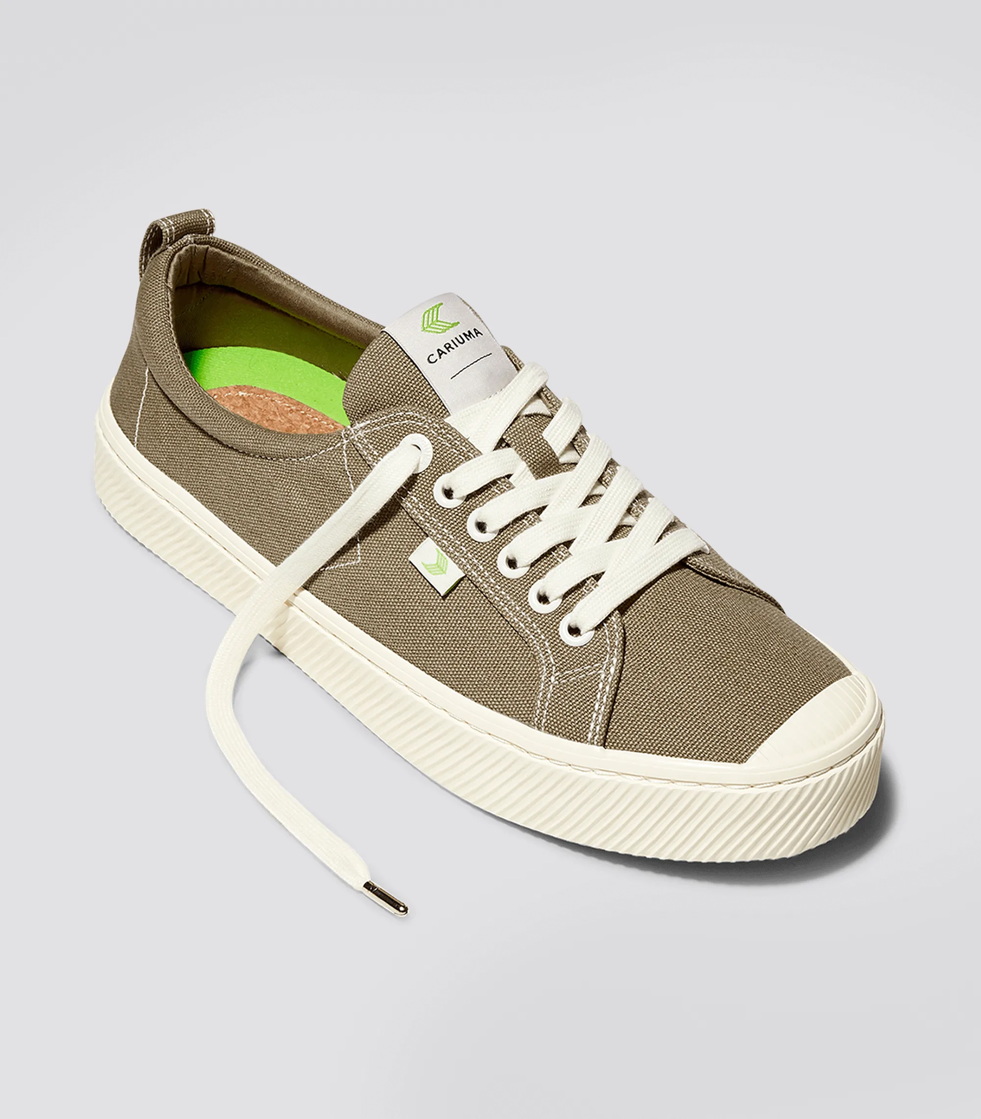 OCA Low Burnt Sand Canvas Contrast Thread Sneaker Men