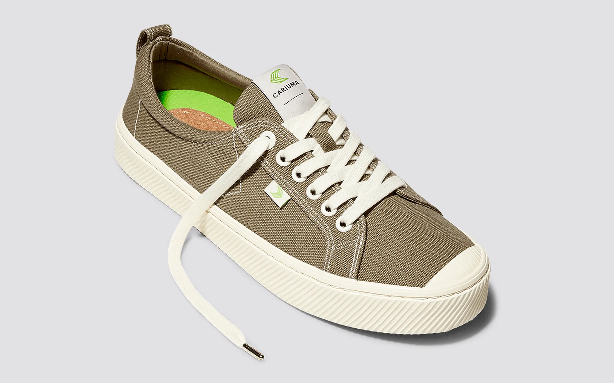 OCA Low Burnt Sand Canvas Contrast Thread Sneaker Men