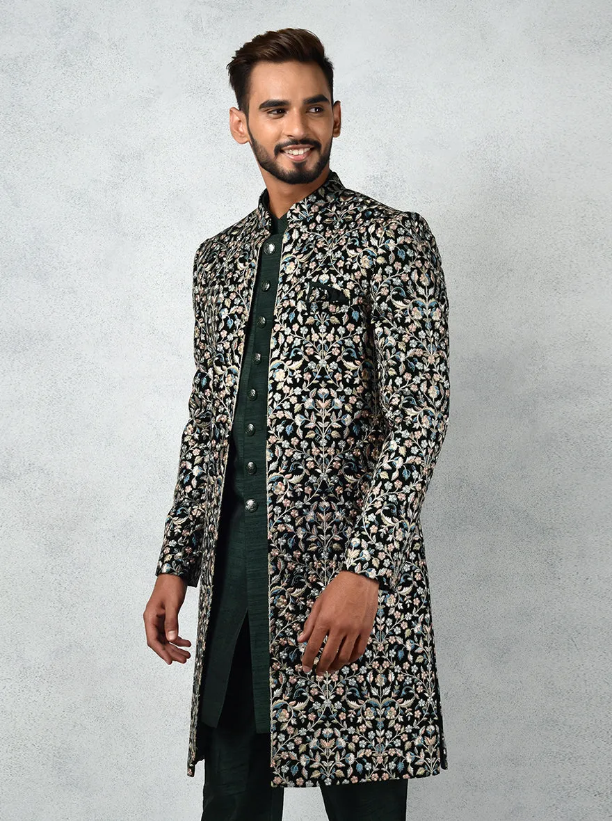 Olive Green Indowestern | TULA