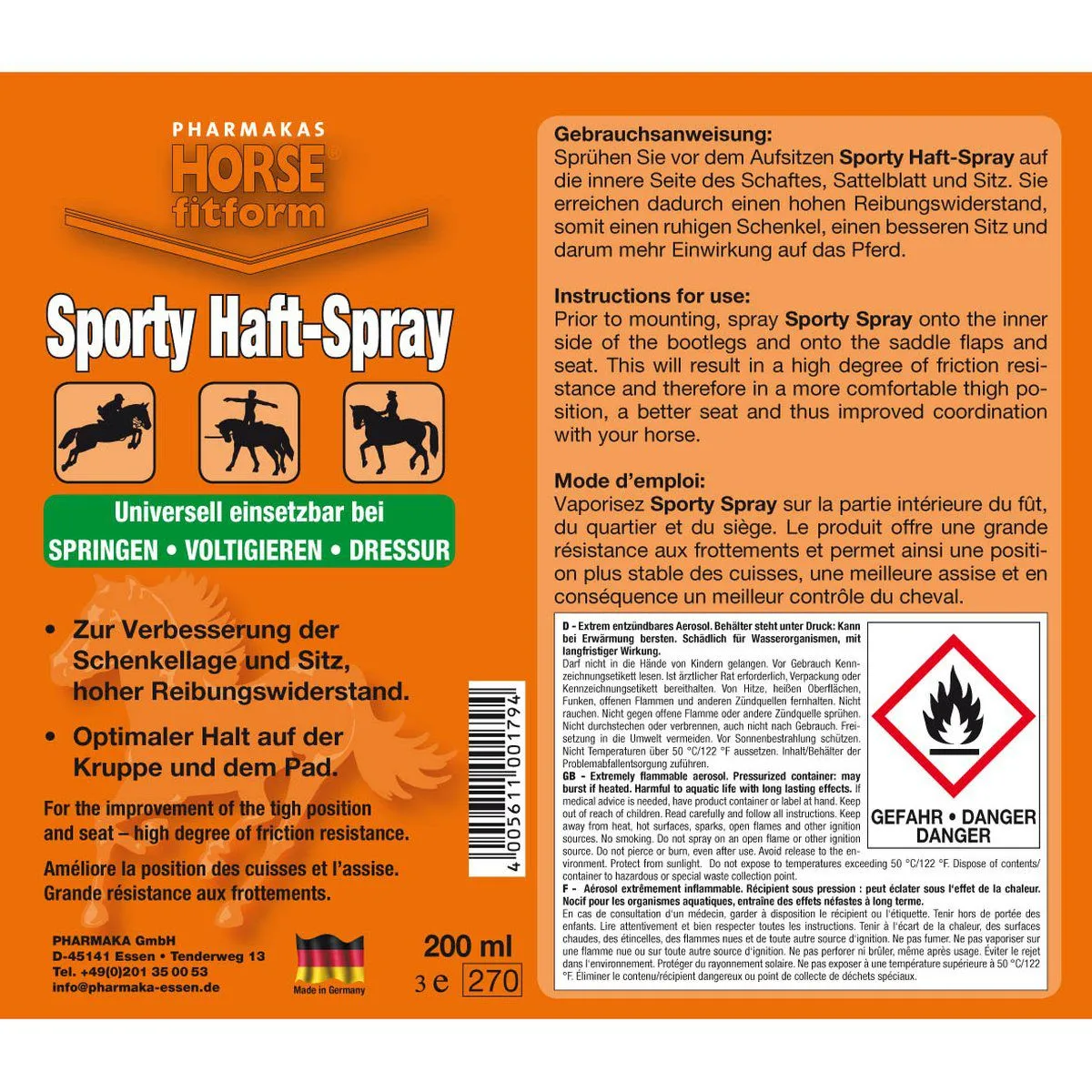 Rider Adhesive Sporty Haft Spray