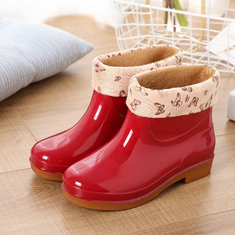 Slip On Red Rainboots