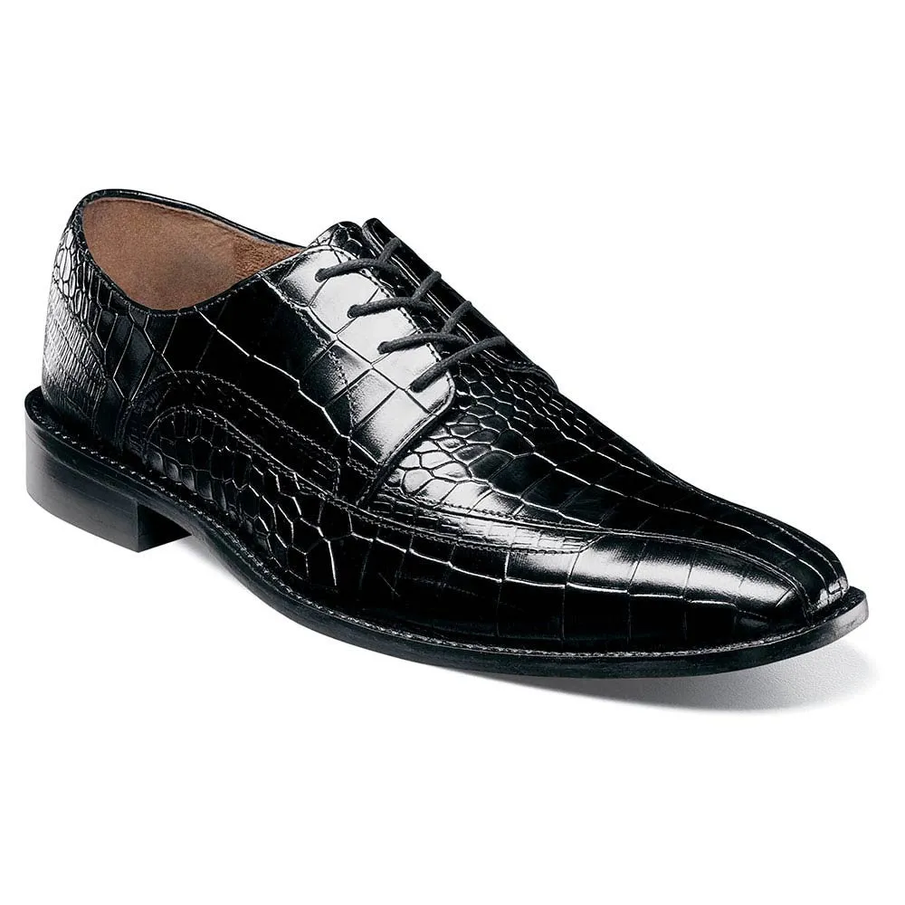 Stacy Adams Gabardo Black Men’s Bike Toe Oxford Shoes