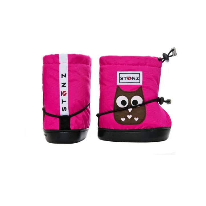 Stonz Booties Fuchsia Owl