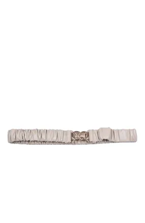 Teegan Rouched Stretchy Belt Beige