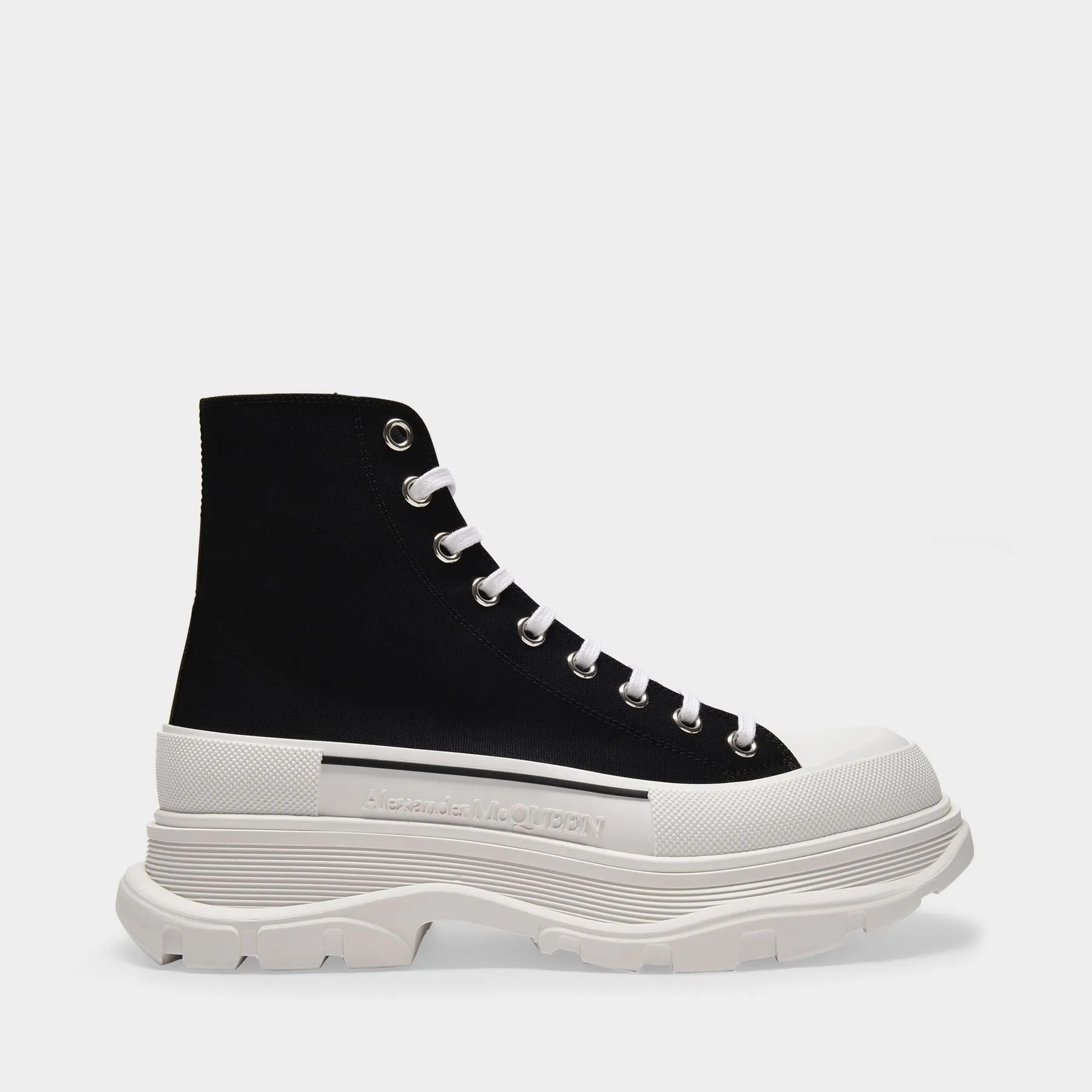 Tread Slick Sneakers in Black Canvas