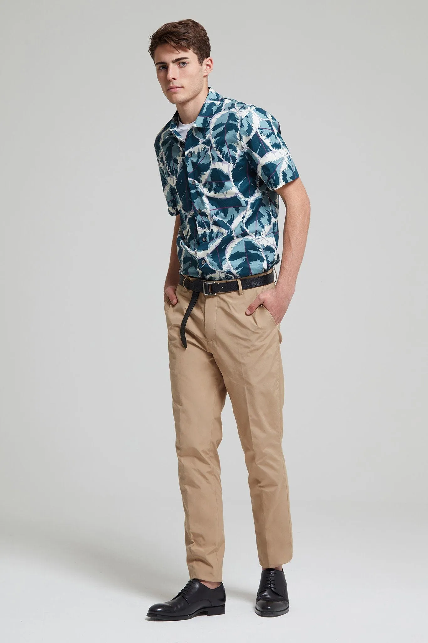 Tropic Print Cotton Poplin Shirt