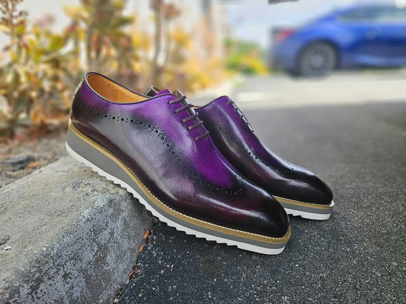 Two Tone Oxford With Lightweight Sole