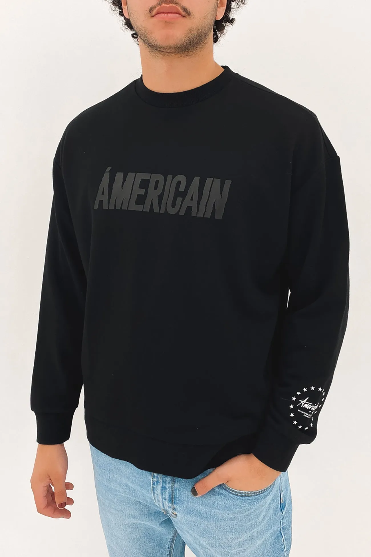 Viral Relaxed Sweater Jet Black