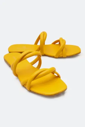 Yellow Ladies Casual Slippers