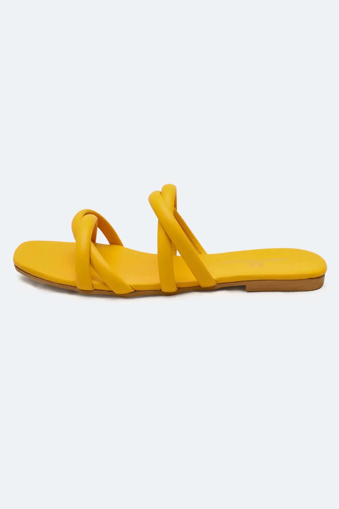 Yellow Ladies Casual Slippers